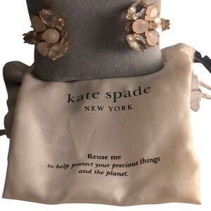 New NWT Kate Spade New York ♠️ blushing bloom open cuff hinged gold bracelet